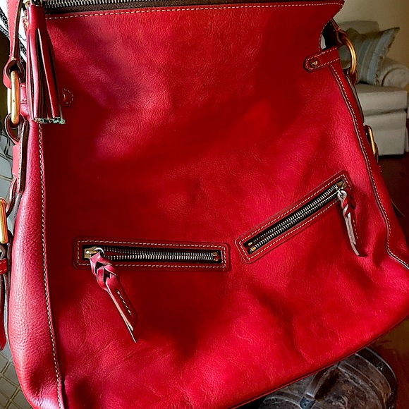 EXQUISITE DOONEY SATCHEL NWOT ALL LEATHER SUEDE TRIM JUST BEAUTIFUL - Picture 4 of 15